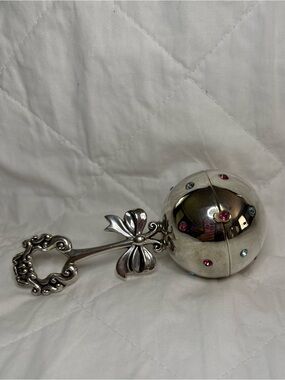 Vintage Lenox Sliver Plated Baby Rattle